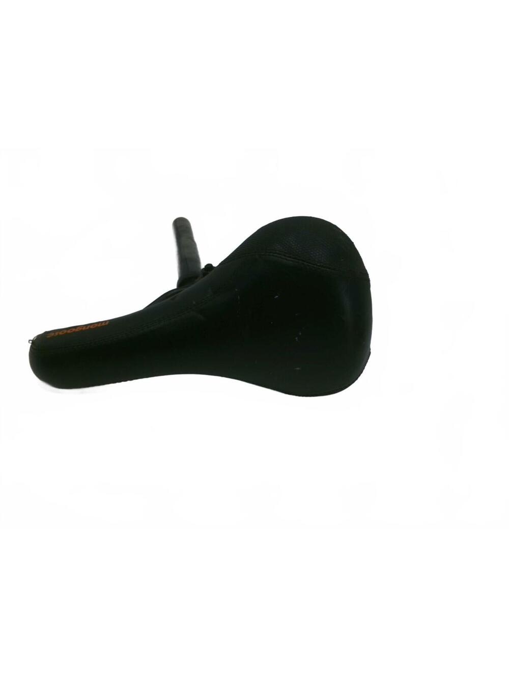 Mongoose Black and Orange Bicycle Saddle Seat With Post and Reflector